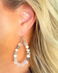 Teardrop Lava Gemstone Earrings
