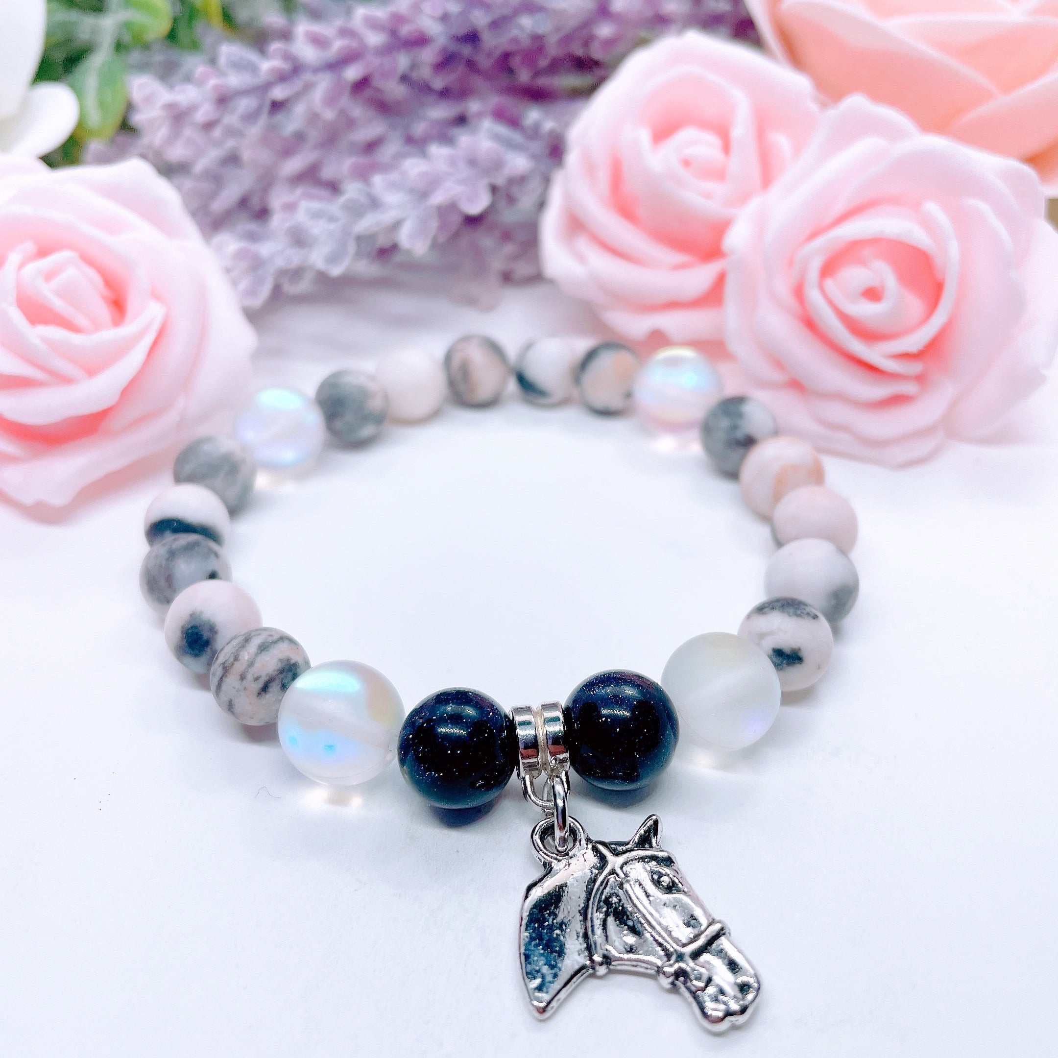 Horse Silhouette Charm Bracelet