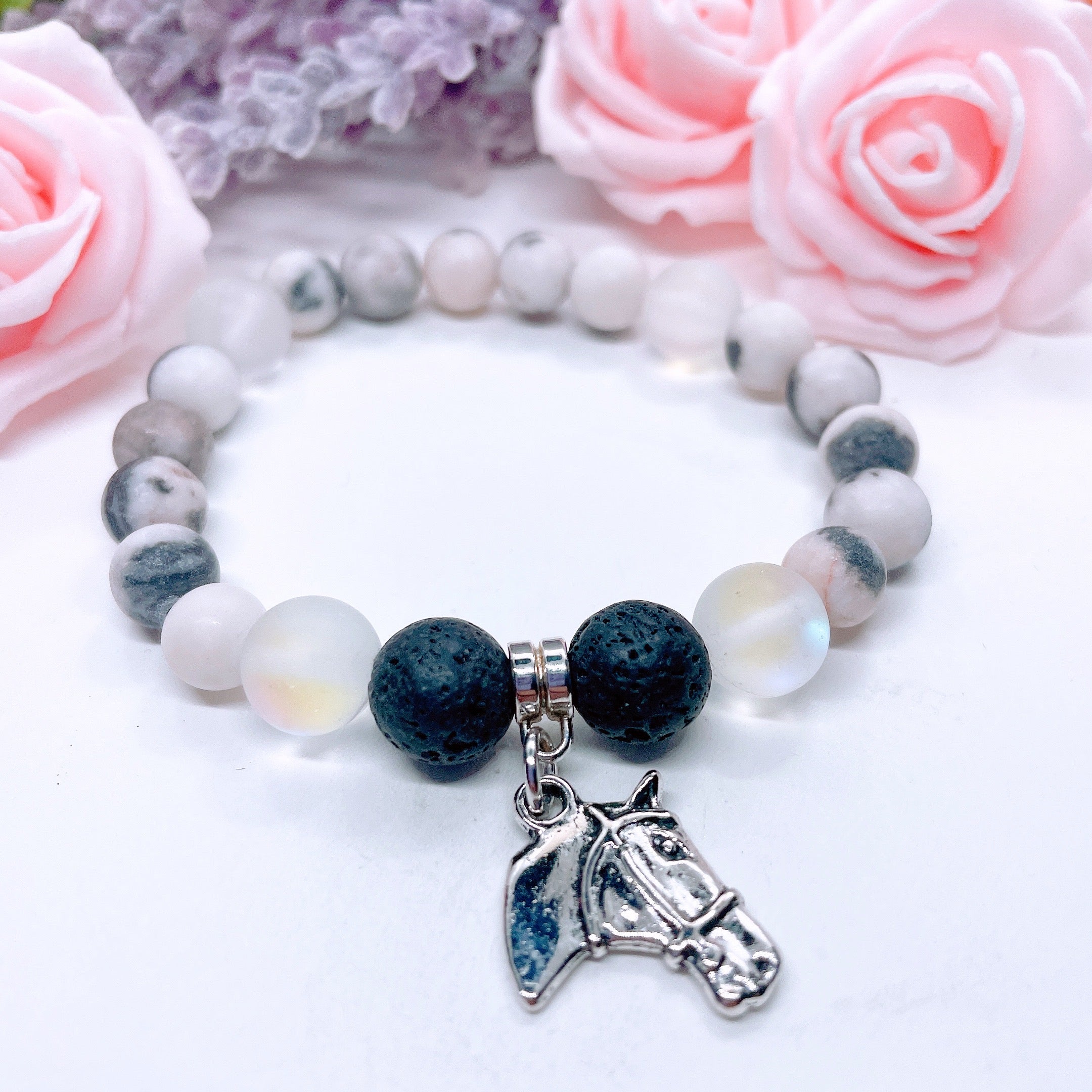 Horse Silhouette Charm Bracelet