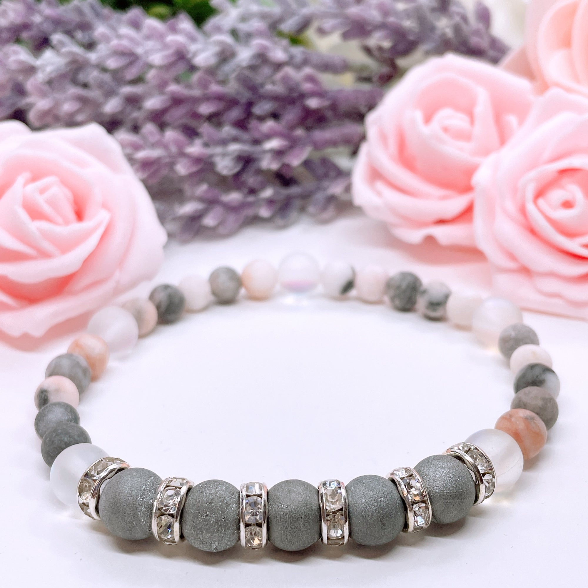 Druzy Rhinestone Companion Bracelet