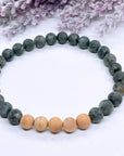 Black Labradorite Cedar Wood Bracelets