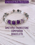 Amethyst Rhinestone Companion Bracelet