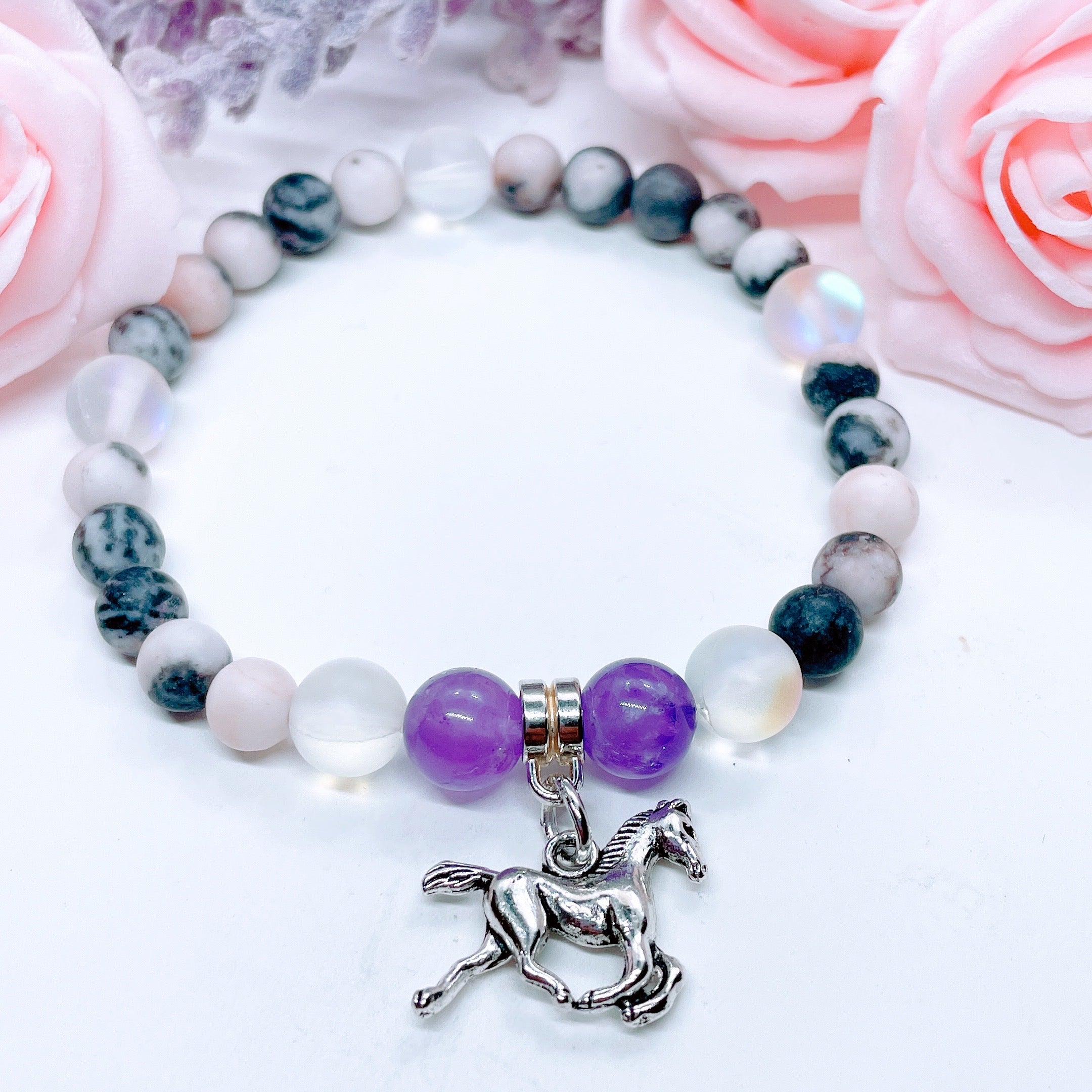 Galloping Horse Charm Bracelet
