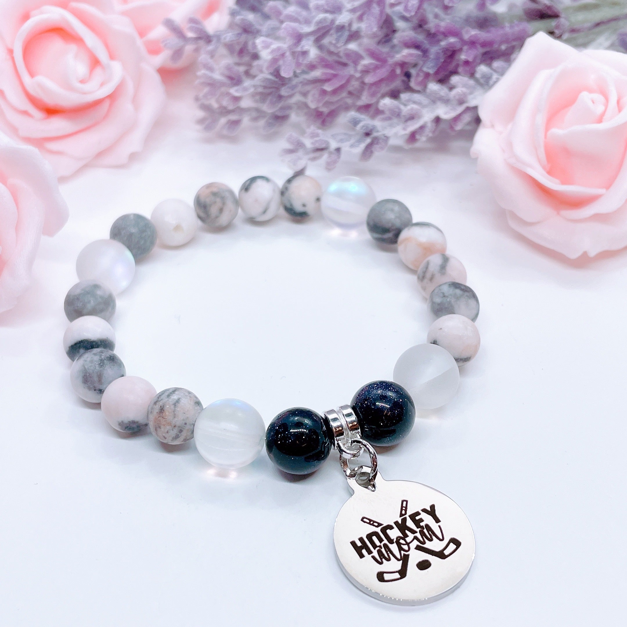 Hockey Mom Charm Bracelet