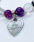 To my Daughter Charm Bracelet
