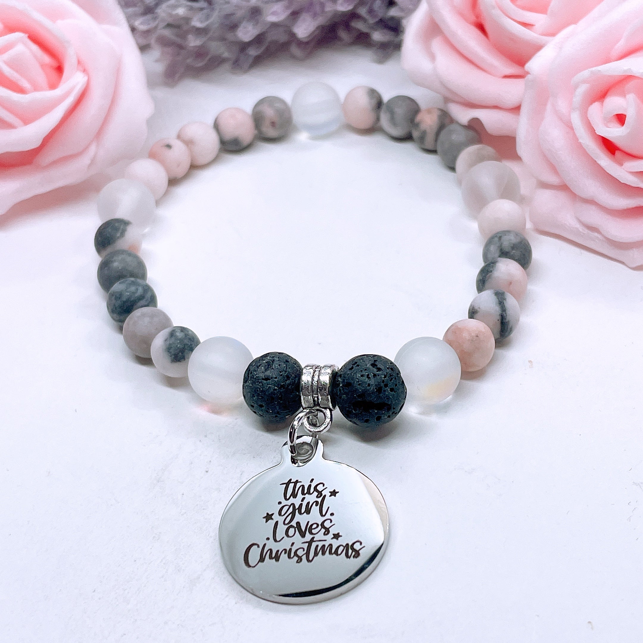 This Girl Loves Christmas Companion Charm Bracelet