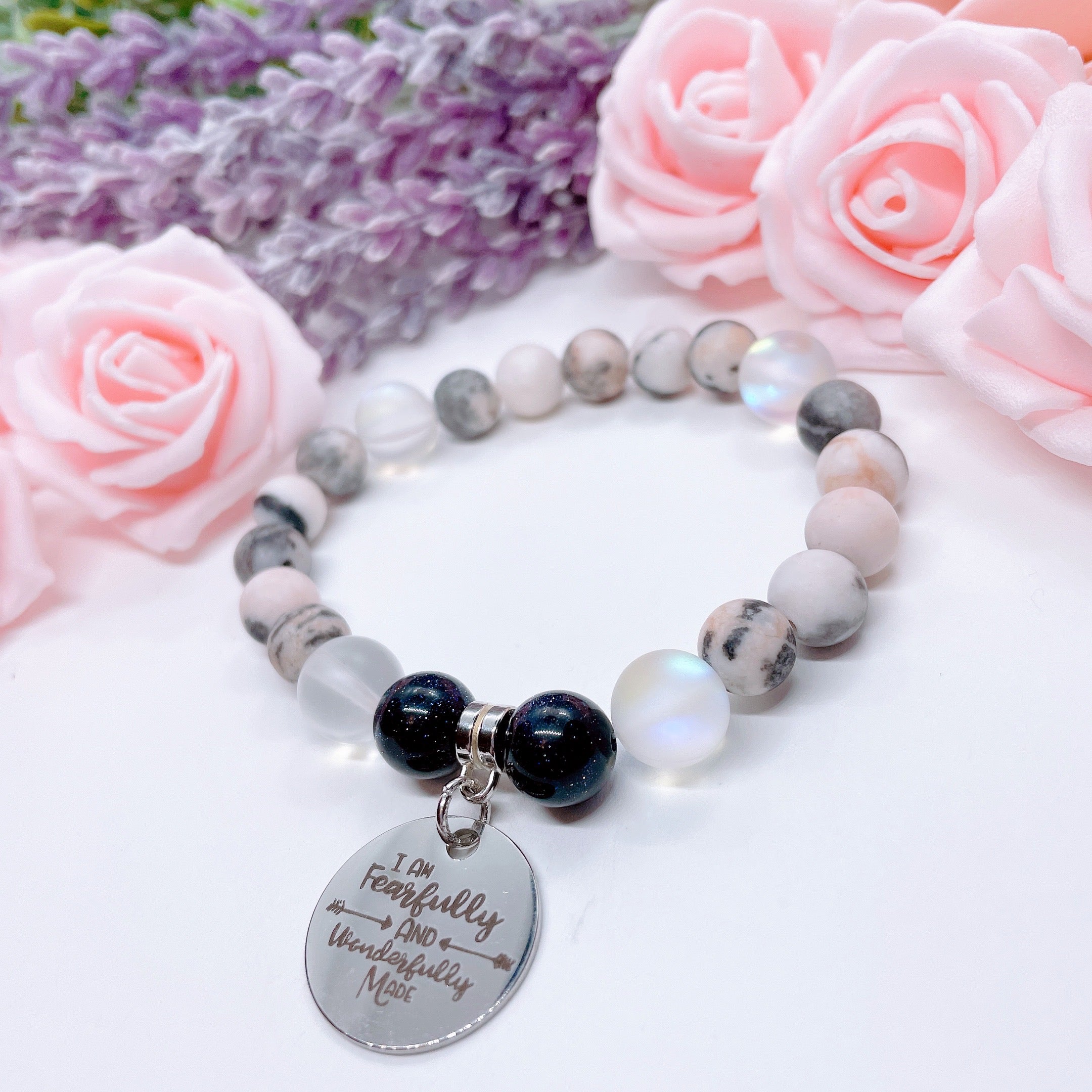 I am Fearfully Wonderfully Made Charm Bracelet