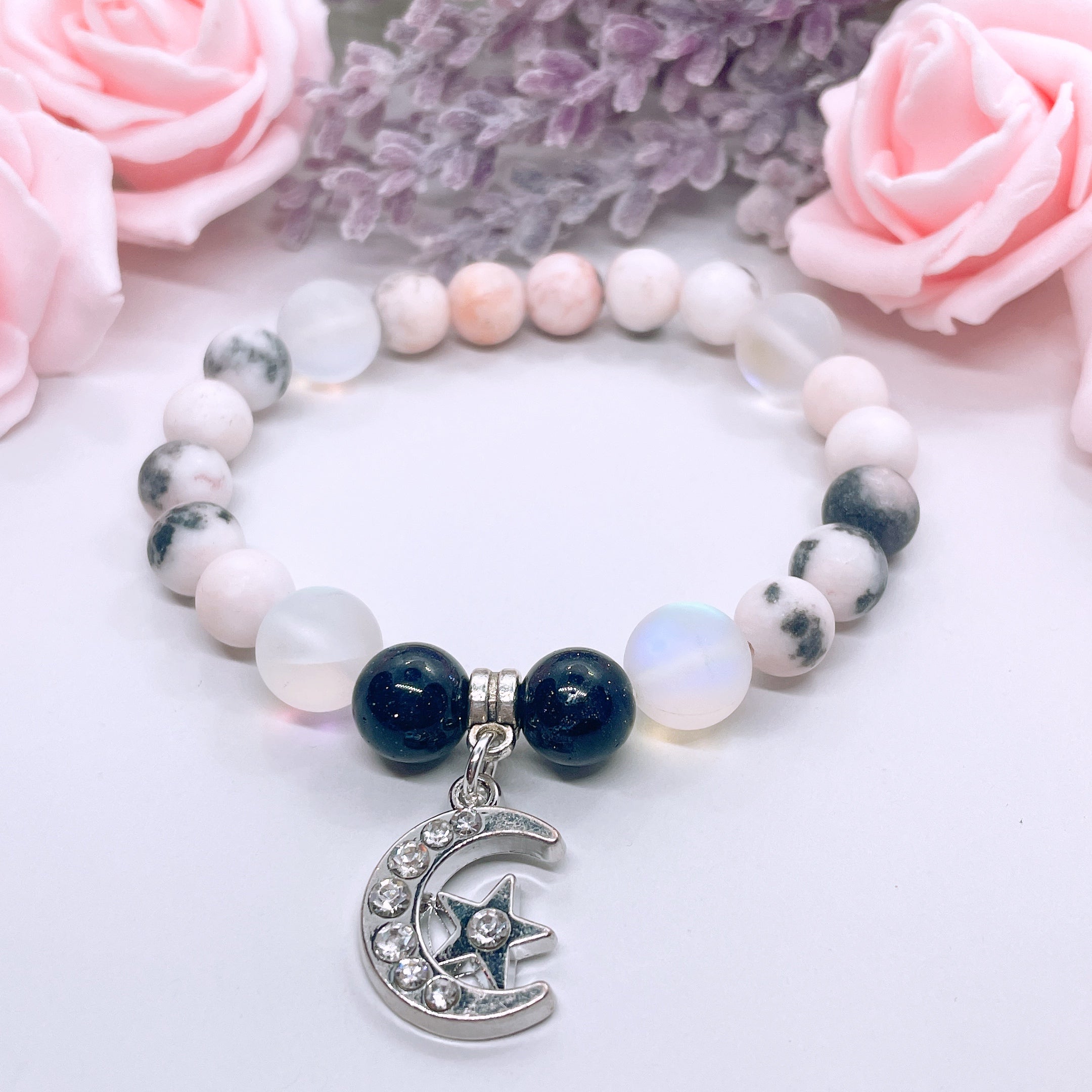 Celestial Rhinestone Charm Bracelet