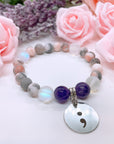 Semicolon  Classic Charm Bracelet Bracelet Amethyst